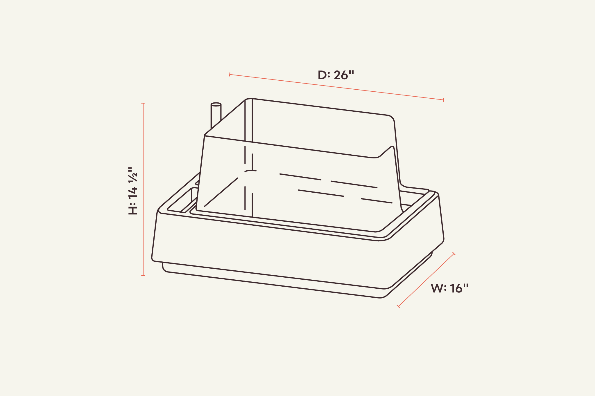 tuft + paw Cove Litter Box